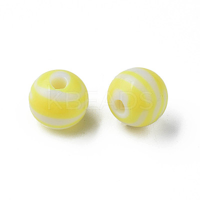 Opaque Striped Acrylic Beads LS-MACR-S373-27A-06-1