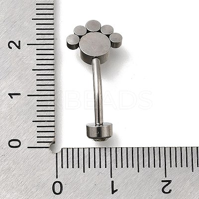 304 Stainless Steel Clear Cubic Zirconia Curved Barbell Belly Button Rings AJEW-D306-03P-02-1