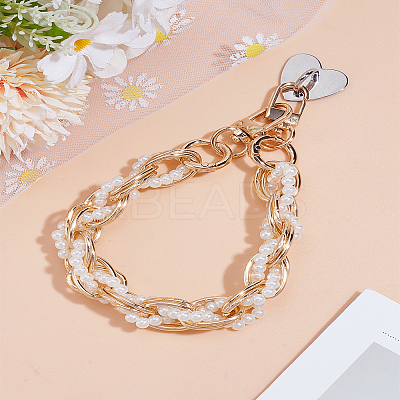 Aluminum Link Chains for Phone Case Decoration AJEW-LP0005-20G-1
