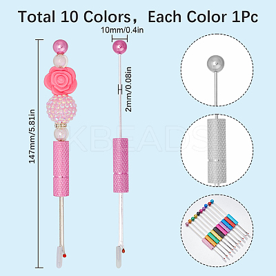 10Pcs 10 Colors Steel Seam Rippers TOOL-SC0001-67-1
