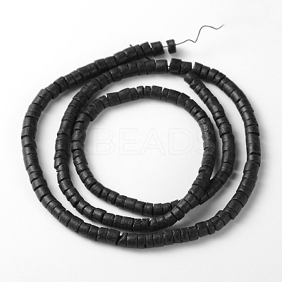 Natural Coconut Column Bead Strands COCB-O001-06-1
