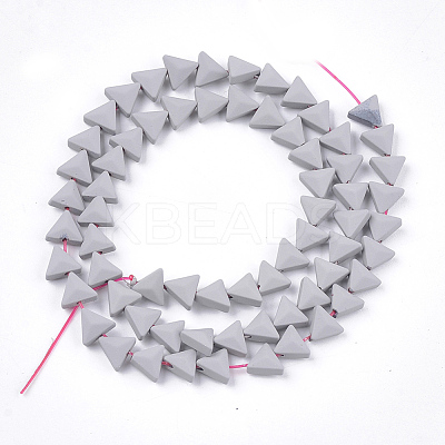 Spray Painted Non-magnetic Synthetic Hematite Beads Strands G-T116-15-11-1