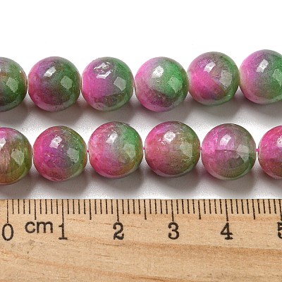 Dyed Natural White Jade Beads Strands G-F764-03C-1