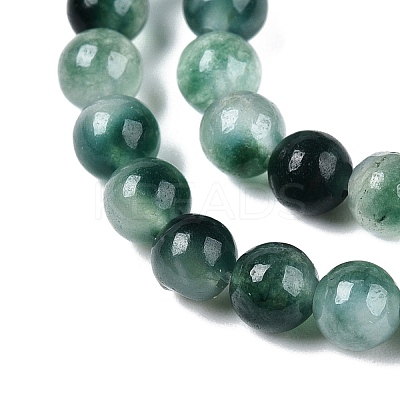 Dyed Natural White Jade Beads Strands G-T140-4mm-A07-1
