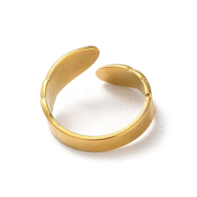 304 Stainless Steel Enamel Cuff Rings RJEW-M171-33G-1
