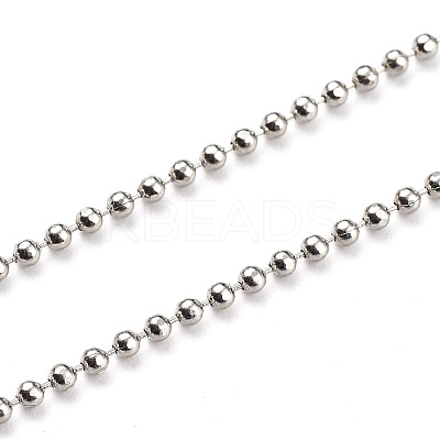 Brass Ball Chain Necklaces NJEW-JN02912-01-1