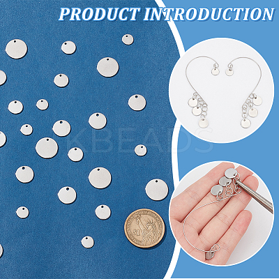 120Pcs 4 Styles 304 Stainless Steel Charms STAS-BC0003-64-1