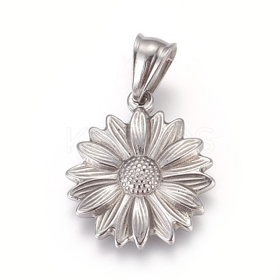 Tarnish Resistant 304 Stainless Steel Pendants STAS-E449-02P-1
