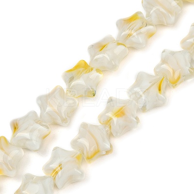 Handmade Millefiori Glass Beads Strands LAMP-H067-01A-1