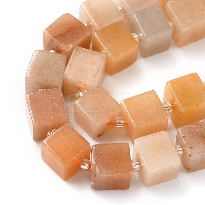Natural Orange Aventurine Beads Strands G-D338-A04-03-1