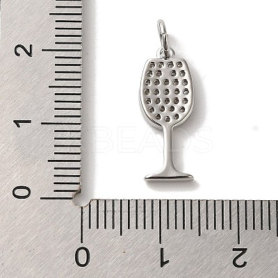 Brass Micro Pave Cubic Pendants KK-U027-07P-03-1