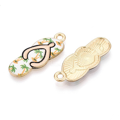 Alloy Enamel Pendants ENAM-T022-39KCG-01-1
