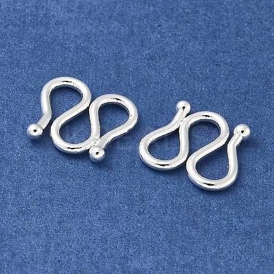 Brass S-Hook Clasps KK-Q019-08B-S-1
