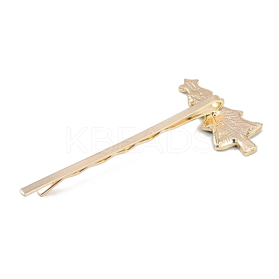 Christmas Theme Alloy Enamel Hair Bobby Pin AJEW-A056-04A-1
