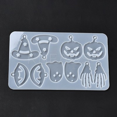 DIY Halloween Theme Pendant Silicone Molds DIY-I102-04-1