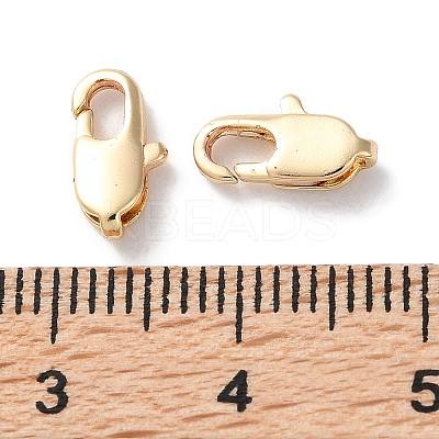 Rack Plating Brass Lobster Claw Clasps KK-F090-23LG-02-1
