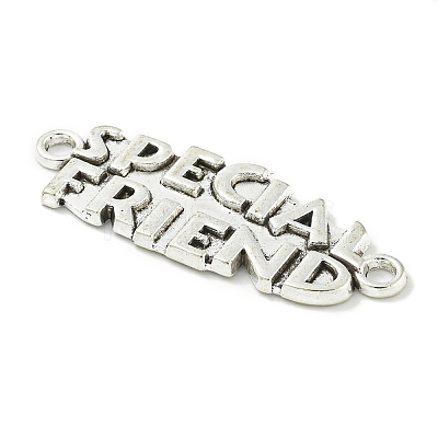 Tibetan Style Alloy Word Special Friend Links Connector Charms TIBE-I026-6021AS-1