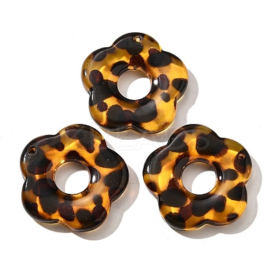 Transparent Acrylic Pendants OACR-D303-01B-1