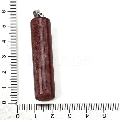 Natural Strawberry Quartz Big Pendants G-F820-11H-1