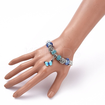 Brass European Bracelets BJEW-JB05142-1