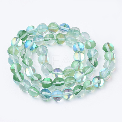 Synthetic Moonstone Beads Strands G-S283-10mm-11A-1