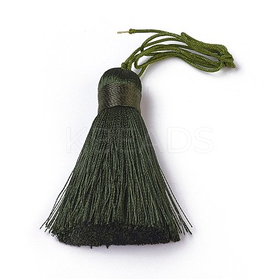 Polyester Tassel Big Pendants HJEW-K030-A-28-1