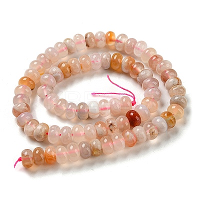 Natural Cherry Blossom Agate Beads Strands G-M420-K03-01-1