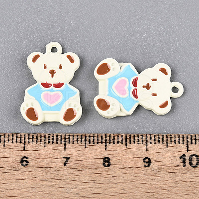 Alloy Spray Painted Enamel Pendants ENAM-S115-200-1