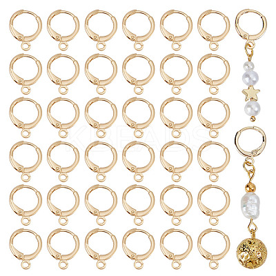 80Pcs Brass Hoop Earrings Findings FIND-DR0001-65A-1