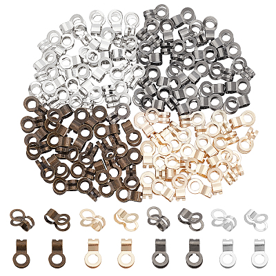 120Pcs 4 Colors Iron Ball Chain Connectors IFIN-AR0001-17-1