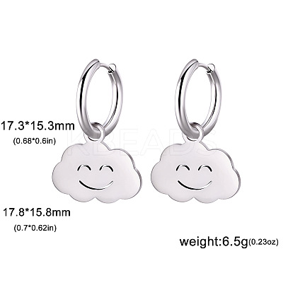304 Stainless Steel Hoop Earrings FS-WG6A0FB-01-1