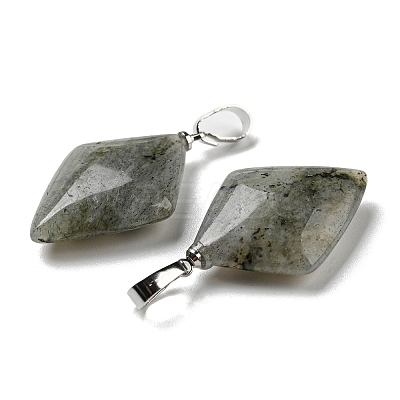 Natural Labradorite  Pendants G-C066-03B-1