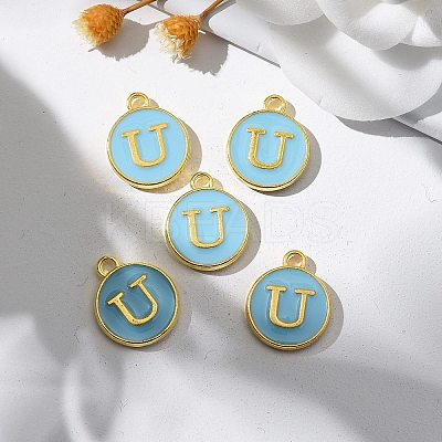 Golden Plated Alloy Enamel Charms LS-ENAM-S118-04U-1