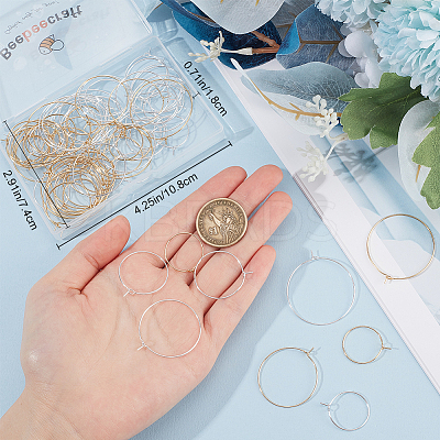 80Pcs 8 Styles 316 Surgical Stainless Steel Wine Glass Charms Rings STAS-BBC0005-96-1