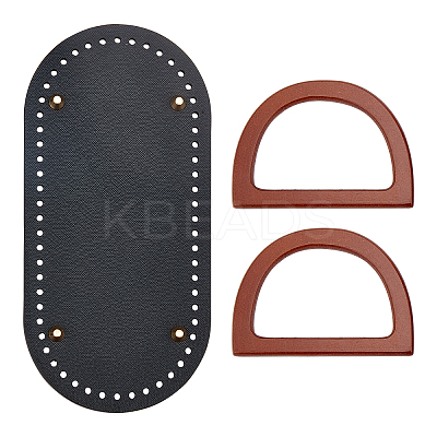 PU Leather Knitting Crochet Bags Nail Bottom DIY-WH0064-81-1
