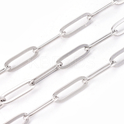 304 Stainless Steel Paperclip Chains CHS-CJC0001-03P-1