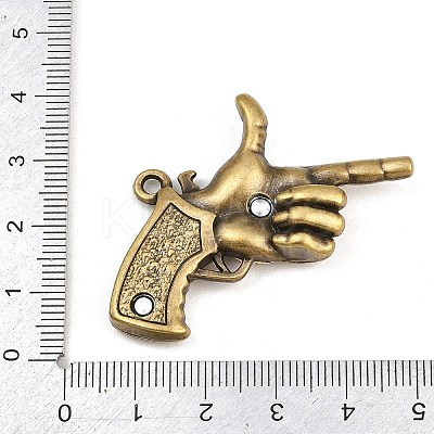 Tibetan Style Alloy Pendants AL-CBA2376-20AB-1