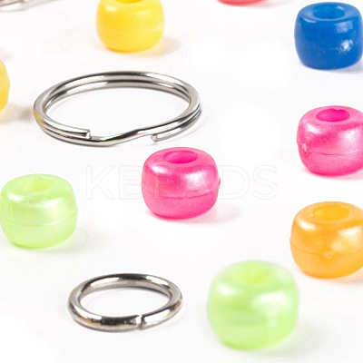 1 Box 13 Colors 325Pcs Plastic Barrel Beads DIY-LS0003-02-1