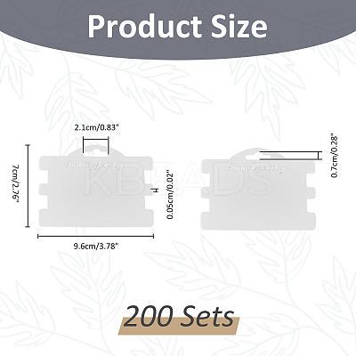100Pcs Paper Bracelet Display Cards CDIS-WH0027-11A-01-1