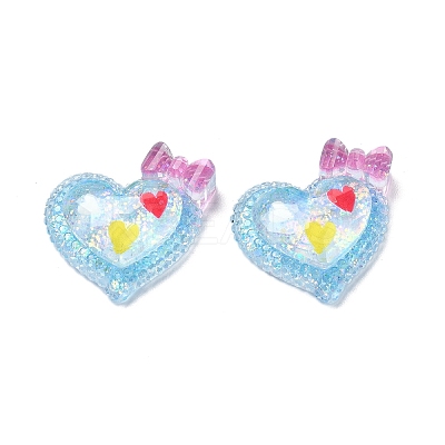 Transparent Epoxy Resin Decoden Cabochons CRES-I030-03B-1