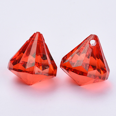 Transparent Acrylic Pendants TACR-Q260-C-V12-1