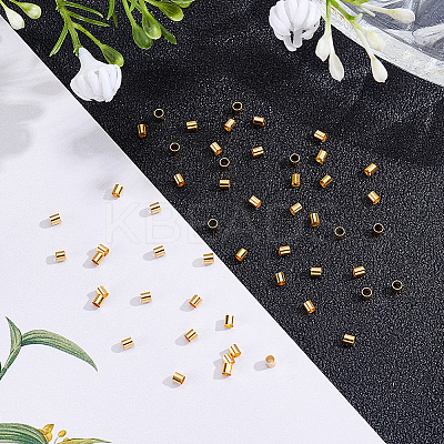 300Pcs 201 Stainless Steel Crimp Beads STAS-BBC0009-77B-1