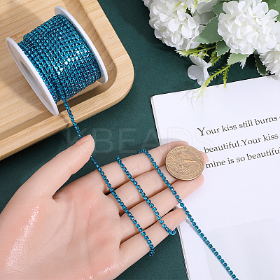 1 Roll Electrophoresis Iron Rhinestone Strass Chains CHC-GF0001-06D-1