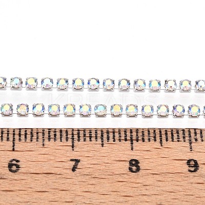 Iron Rhinestone Cup Chains CH-T006-02A-05-1