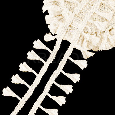 Cotton Fringe Lace Trim Ribbon OCOR-WH0105-008A-1