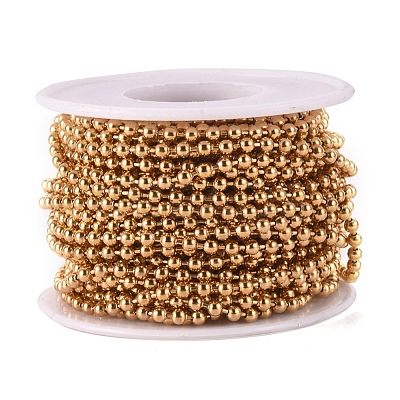 PVD Vacuum Plating 304 Stainless Steel Ball Chains CHS-F009-01E-G-1