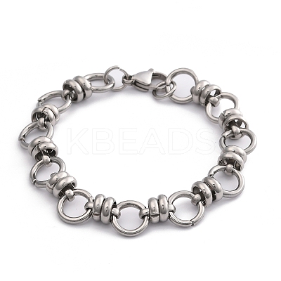 Tarnish Resistant 304 Stainless Steel Link Chain Bracelets BJEW-Z011-10P-1
