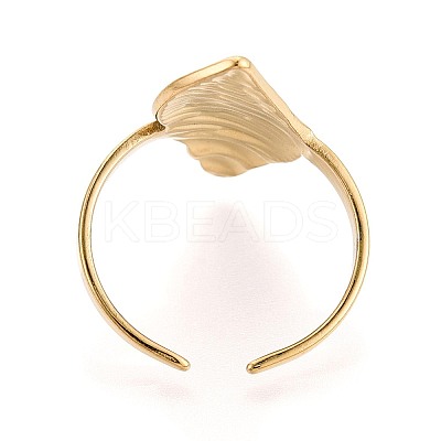 Adjustable Ion Plating(IP) Adjustable 304 Stainless Steel Cuff Open Rings for Women RJEW-N052-23G-1