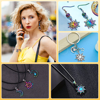 16Pcs 8 Style Alloy Pendants FIND-PH0007-27-1