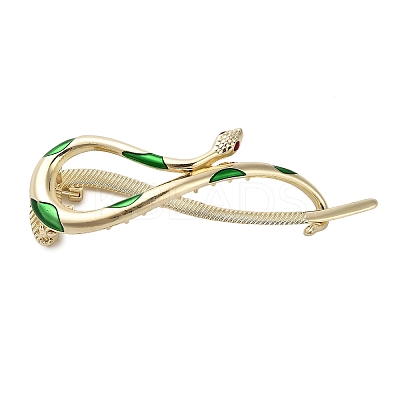 Aolly and Enamel Claw Hair Clips LS-AJEW-M007-01G-1